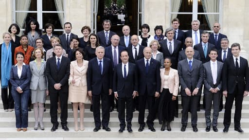 Le gouvernement de Jean-Marc Ayrault, le 17 mai 2012