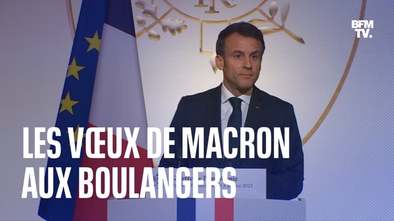 Les vSux d'Emmanuel Macron face aux boulangers en crise