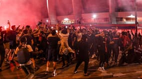 Les abords du Parc des Princes durant PSG-Bayern
