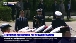 80 ans du Débarquement: Emmanuel Macron est arrivé à Cherbourg