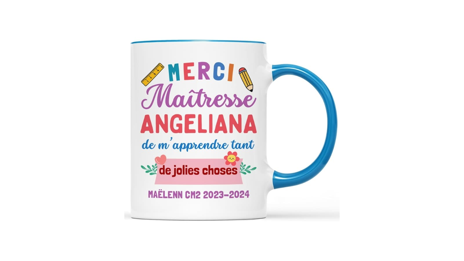 Idée cadeau maitresse - Mug personnalisé