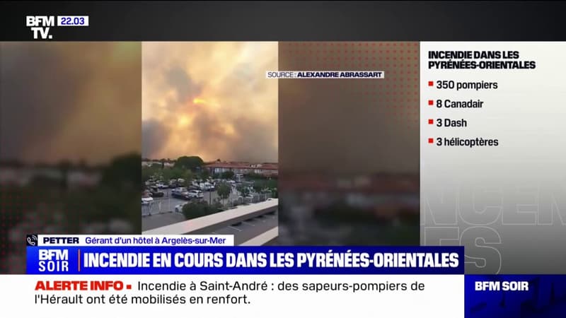 Incendie dans les Pyrénées-Orientales: 