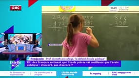Coup de gueule d'un prof de mathématiques : "Les écoles privées, c'est comme les écoles publiques !"