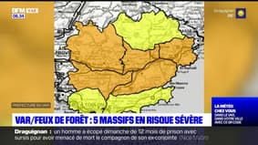 Var : Cinq massifs forestiers placés ce lundi en risque incendie sévère 