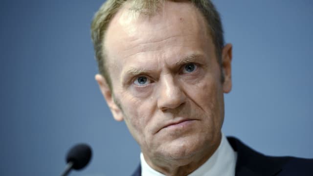 Le président du Conseil européen, Donald Tusk, le 14 mars 2018