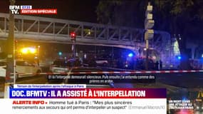 "J'ai entendu crier": présent lors de l'interpellation après l'attaque au couteau à Paris, il témoigne