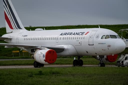 Un avion d'Air France sur le tarmac de l'aéroport de Roissy-Charles-de-Gaulle, le 30 avril 2020 Un avion d'Air France sur le tarmac de l'aéroport de Roissy-Charles-de-Gaulle, le 30 avril 2020