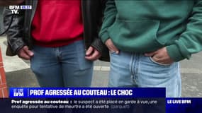 Professeure agressée au couteau: "On est choqué sur le fait que ça arrive dans notre lycée"