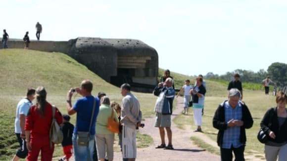 Le site de Longue-sur-Mer, en Normandie.