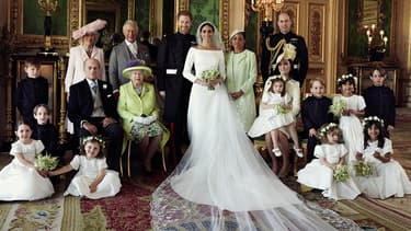 L'une des trois photos officielles du mariage de Meghan et Harry.
