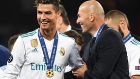 Cristiano Ronaldo et Zinedine Zidane 