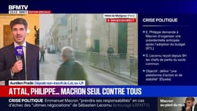 Aurélien Pradié (député non-inscrit du Lot): "La démission du président de la République, quelque soit l'avis très négatif que j'ai sur Emmanuel Macron, aura des conséquences extrêmement graves"