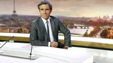 David Pujadas sur le plateau de "20 heures" de France 2