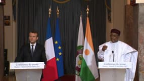 Emmanuel Macron et  Mahamadou Issoufou