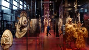 Oeuvres exposées au musée du Quai Branly, à Paris