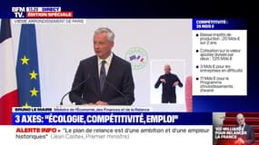 Bruno Le Maire veut que la France "soit leader européen et mondial" dans de nouvelles filières industrielles