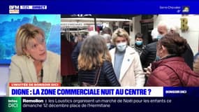 Patricia Granet-Brunello, candidate à la mairie de Digne-les-Bains, estime que son équipe "à relancer l'attractivité de Digne (...) mais il faut du temps"