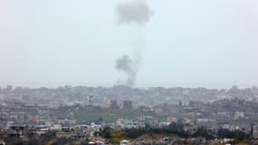 Des images d'une frappe aérienne menée par Israël dans la bande de Gaza le 20 mars 2025. 