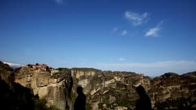 Vue d'un paysage dans les Météores, en Grèce