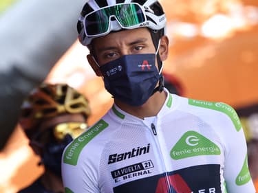 Egan Bernal le 19 août 2021 sur la Vuelta.