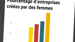 La part des nouvelles entreprises créées par des femmes augmente, notamment en raison du boom de l'auto-entreprise.