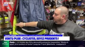 Face à la pluie et aux vents violents, quelques conseils pour les cyclistes parisiens