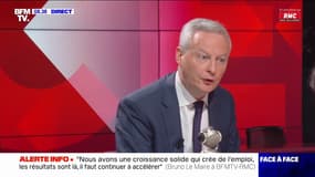 Bruno Le Maire: "Lorsqu'on baisse la TVA, cela ne va pas dans la poche des consommateurs mais dans celles des distributeurs et des industriels" 