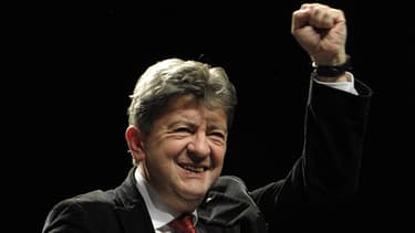 Jean-Luc Mélenchon lors d'un meeting à Montpellier le 9 février, où le PG compte "créer la surprise".