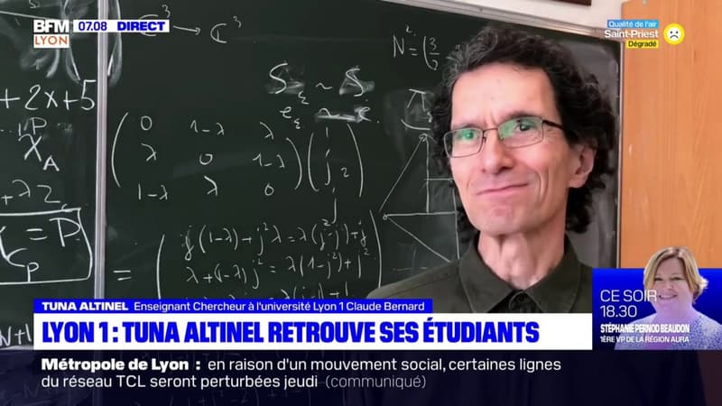 Lyon 1: Tuna Altinel retrouve ses étudiants après deux ans de détention en Turquie