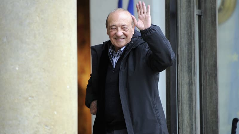 Jacques Séguéla sur le perron de l'Elysée en 2011