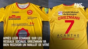 Après leur échange sur les réseaux sociaux, Griezmann va bien recevoir son maillot de Vitré