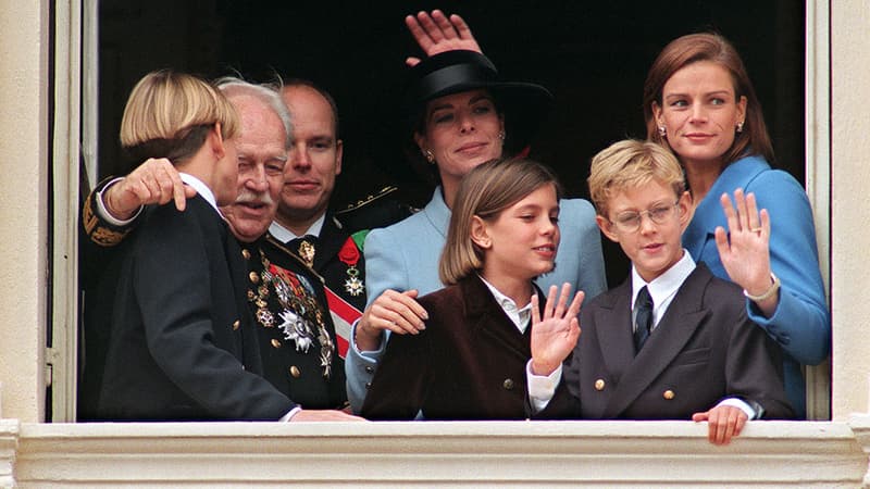 La famille princière de Monaco, en 1997.