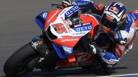 Le Français Johann Zarco au guidon de sa Ducati-Pramac, le 2 avril 2022, aux Thermes de Rio Hondo, en Argentine