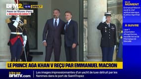 Emmanuel Macron reçoit le prince Aga Khan V, chef spirituel des musulmans chiites ismaéliens