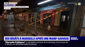 Marseille: des dégâts lors d'une manifestation sauvage, une personne interpellée