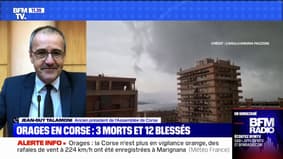 Orages en Corse: selon Jean-Guy Talamoni, ancien président de l'Assemblée de Corse, le bilan est désormais de 3 morts et 12 blessés