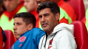 Paulo Fonseca lors du match amical Brentford-Lille (0-0), le 5 août 2023