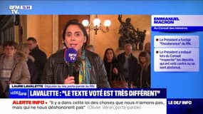 Loi immigration: "Le texte que nous avons voté est très différent du texte qui sortait de la commission des lois" affirme Laure Lavalette (RN)