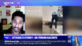 Yohan Francois Philip, témoin de l'attaque au couteau à Sydney: la policière qui a abattu l'assaillant "a sauvé des dizaines de personnes, [...] c'est totalement héroïque"