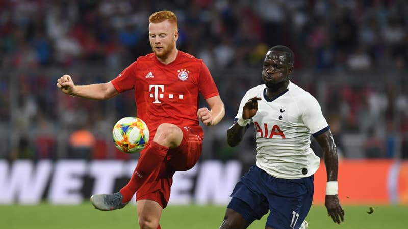 Will devant Sissoko, lors de Bayern-Tottenham le 31 juillet