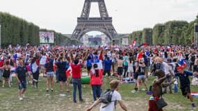 La fan-zone à Paris lors de la Coupe du monde 2018