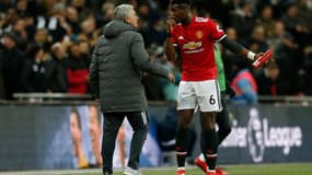 José Mourinho et Paul Pogba