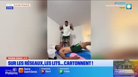 JO 2024: les lits en cartons affolent les réseaux sociaux
