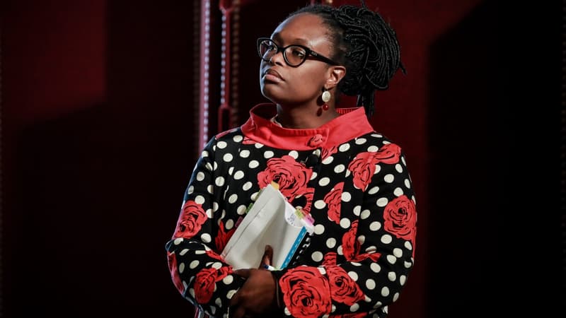 Sibeth Ndiaye lors d'une conférence de presse à Paris, le 10 juin 2020