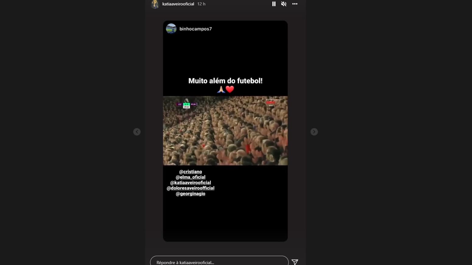 Katia Aveiro remercie Anfield pour l'hommage au fils mort de Cristiano Ronaldo, le 19 avril 2022 Katia Aveiro remercie Anfield pour l'hommage au fils mort de Cristiano Ronaldo, le 19 avril 2022