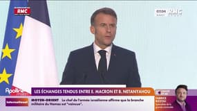 Les échanges tendus entre Emmanuel Macron et Benyamin Netanyahou