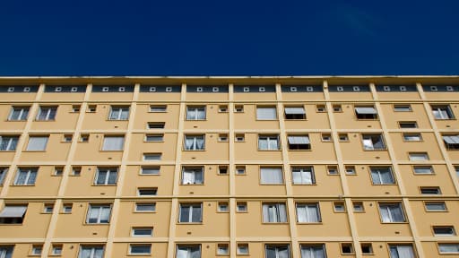 Façade d'immeuble à Rouen, le 28 août 2012.