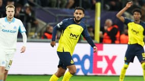 Sofiane Boufal avec l'Union Saint-Gilloise en Ligue des champions contre l'OM, le 9 décembre 2025