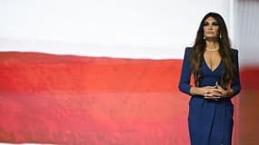Kimberly Guilfoyle lors de la Convention nationale républicaine de 2024 au Fiserv Forum à Milwaukee, Wisconsin, le 16 juillet 2024.