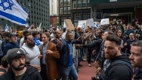 Une manifestation pro-Israël à New York le 8 octobre 2023 